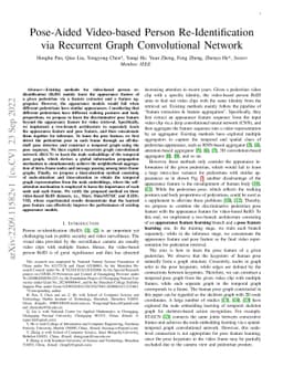 Pose-Aided Video-based Person Re-Identification via Recurrent Graph
  Convolutional Network