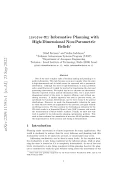 involve-MI: Informative Planning with High-Dimensional Non-Parametric
  Beliefs