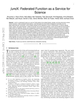 funcX: Federated Function as a Service for Science