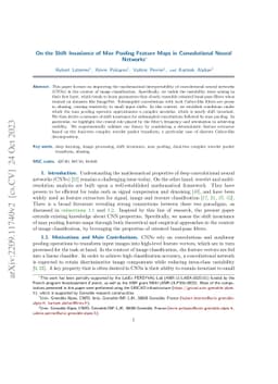 On the Shift Invariance of Max Pooling Feature Maps in Convolutional Neural Networks