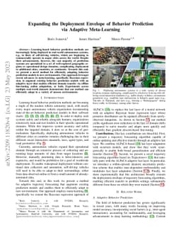 Expanding the Deployment Envelope of Behavior Prediction via Adaptive
  Meta-Learning