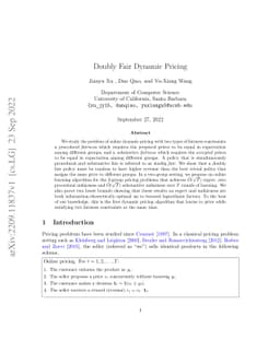 Doubly Fair Dynamic Pricing