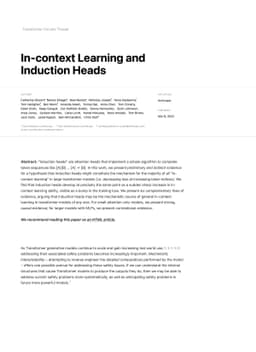In-context Learning and Induction Heads