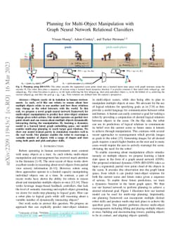 Planning for Multi-Object Manipulation with Graph Neural Network
  Relational Classifiers