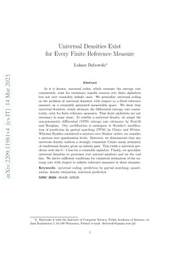Universal Densities Exist for Every Finite Reference Measure