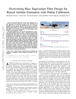 Overcoming Bias: Equivariant Filter Design for Biased Attitude
  Estimation with Online Calibration