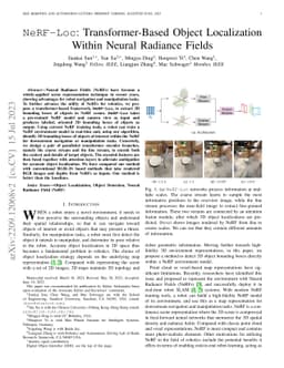 NeRF-Loc: Transformer-Based Object Localization Within Neural Radiance
  Fields