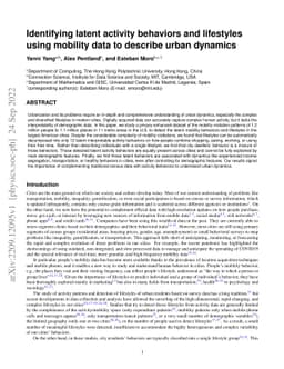 Identifying latent activity behaviors and lifestyles using mobility data
  to describe urban dynamics
