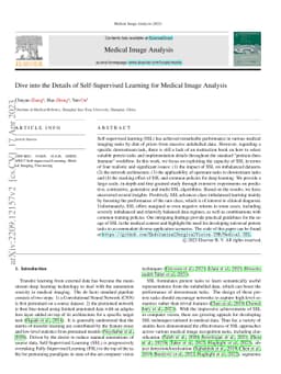 Dive into Self-Supervised Learning for Medical Image Analysis: Data,
  Models and Tasks