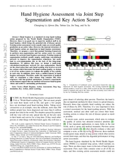 Hand Hygiene Assessment via Joint Step Segmentation and Key Action
  Scorer