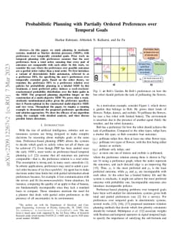 Probabilistic Planning with Partially Ordered Preferences over Temporal
  Goals