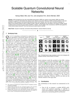 Scalable Quantum Convolutional Neural Networks