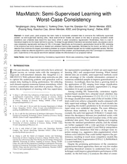 MaxMatch: Semi-Supervised Learning with Worst-Case Consistency