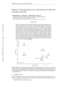 PiFold: Toward effective and efficient protein inverse folding