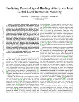 Predicting Protein-Ligand Binding Affinity via Joint Global-Local
  Interaction Modeling