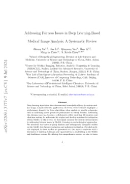 Addressing Fairness Issues in Deep Learning-Based Medical Image
  Analysis: A Systematic Review
