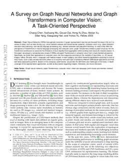 A Survey on Graph Neural Networks and Graph Transformers in Computer
  Vision: A Task-Oriented Perspective