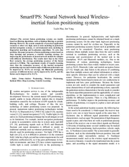 SmartFPS: Neural Network based Wireless-inertial fusion positioning
  system