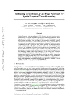 Embracing Consistency: A One-Stage Approach for Spatio-Temporal Video
  Grounding