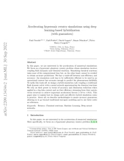 Accelerating hypersonic reentry simulations using deep learning-based
  hybridization (with guarantees)