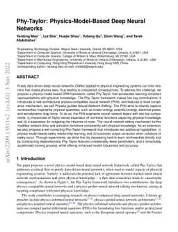 Phy-Taylor: Physics-Model-Based Deep Neural Networks