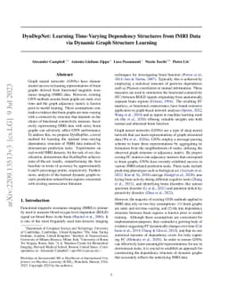 DynDepNet: Learning Time-Varying Dependency Structures from fMRI Data
  via Dynamic Graph Structure Learning