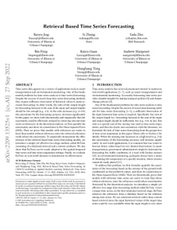 Retrieval Based Time Series Forecasting