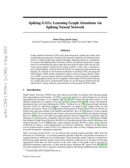 Spiking GATs: Learning Graph Attentions via Spiking Neural Network