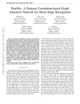 PearNet: A Pearson Correlation-based Graph Attention Network for Sleep
  Stage Recognition