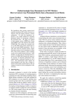 Embarrassingly Easy Document-Level MT Metrics: How to Convert Any
  Pretrained Metric Into a Document-Level Metric