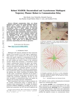 Robust MADER: Decentralized and Asynchronous Multiagent Trajectory
  Planner Robust to Communication Delay