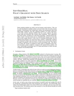 SoftTreeMax: Policy Gradient with Tree Search
