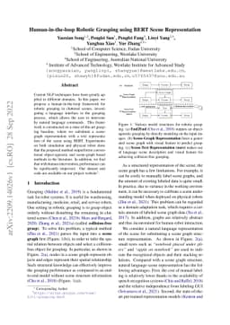 Human-in-the-loop Robotic Grasping using BERT Scene Representation