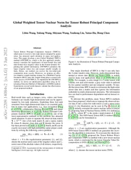 Global Weighted Tensor Nuclear Norm for Tensor Robust Principal
  Component Analysis
