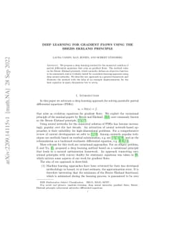 Deep learning for gradient flows using the Brezis-Ekeland principle