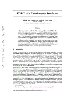 TVLT: Textless Vision-Language Transformer