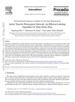 Active Transfer Prototypical Network: An Efficient Labeling Algorithm
  for Time-Series Data