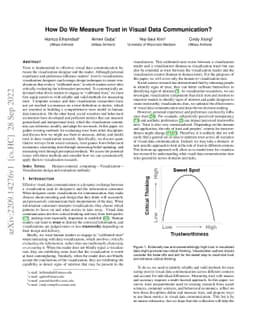 How Do We Measure Trust in Visual Data Communication?