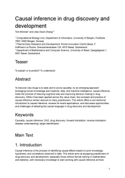 Causal inference in drug discovery and development