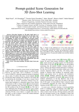 Prompt-guided Scene Generation for 3D Zero-Shot Learning