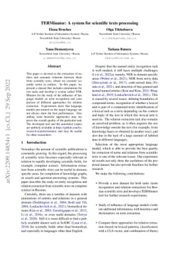 TERMinator: A system for scientific texts processing