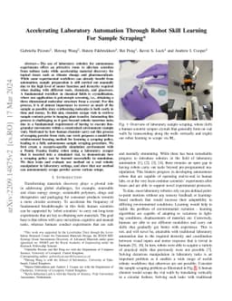Accelerating Laboratory Automation Through Robot Skill Learning For
  Sample Scraping