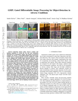 GDIP: Gated Differentiable Image Processing for Object-Detection in
  Adverse Conditions