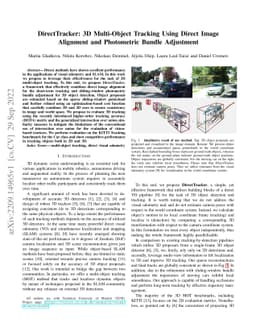 DirectTracker: 3D Multi-Object Tracking Using Direct Image Alignment and
  Photometric Bundle Adjustment