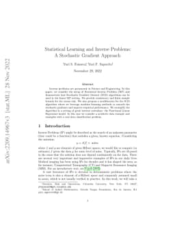 Statistical Learning and Inverse Problems: A Stochastic Gradient
  Approach