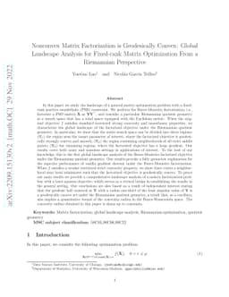 Nonconvex Matrix Factorization is Geodesically Convex: Global Landscape
  Analysis for Fixed-rank Matrix Optimization From a Riemannian Perspective