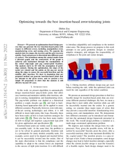 Optimizing towards the best insertion-based error-tolerating joints