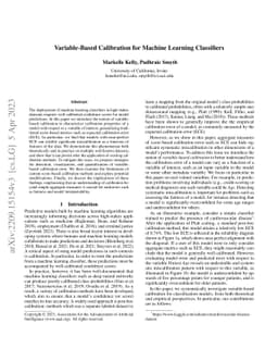 Variable-Based Calibration for Machine Learning Classifiers
