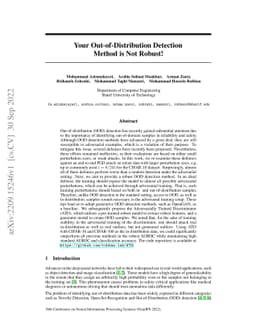 Your Out-of-Distribution Detection Method is Not Robust!