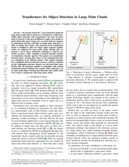 Transformers for Object Detection in Large Point Clouds